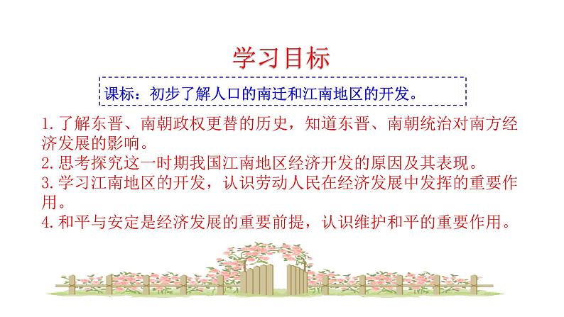 2023-2024 部编版历史七年级上册 4.18 东晋南朝时期江南地区的开发 课件02