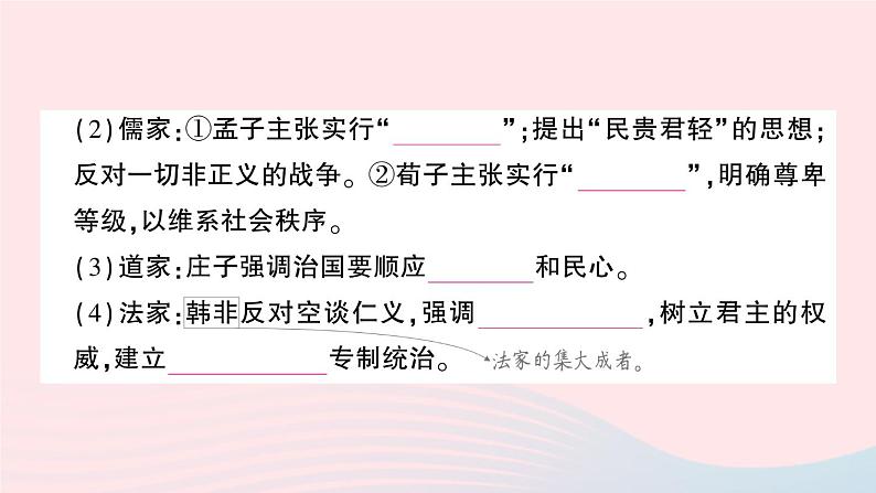 2023七年级历史上册第二单元夏商周时期：早期国家与社会变革第八课百家争鸣作业课件新人教版06