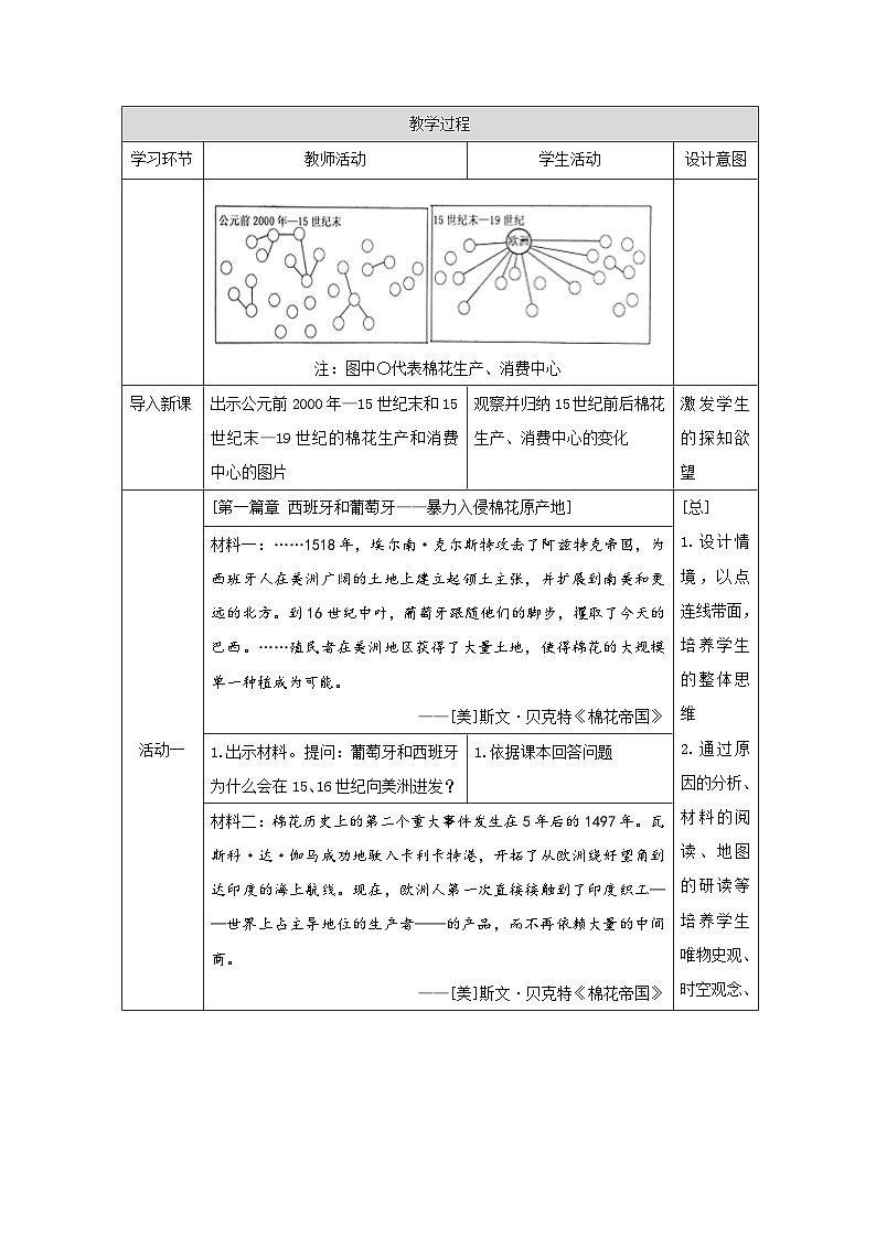 第16课早期殖民掠夺教学设计2023_2024学年部编版九年级历史上册02