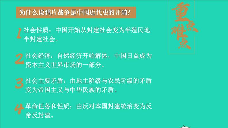 2023八年级历史上册第一单元中国开始沦为半殖民地半封建社会单元综合复习上课课件新人教版第7页