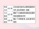 2023八年级历史上册第五单元从国共合作到国共对立单元考点突破作业课件新人教版