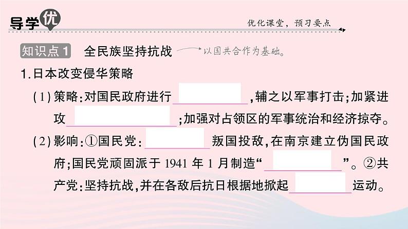 2023八年级历史上册第六单元中华民族的抗日战争第22课抗日战争的胜利作业课件新人教版第2页