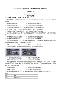 河南省驻马店市正阳县2022-2023学年八年级下学期期末历史试题