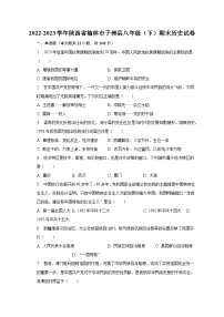 2022-2023学年陕西省榆林市子洲县八年级（下）期末历史试卷（含解析）