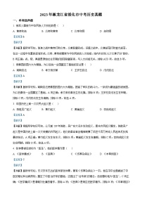 2023年黑龙江省绥化市中考历史真题（含解析）