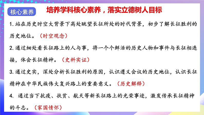 【核心素养】部编人教版历史八上第17课《中国工农红军长征》课件+视频素材04