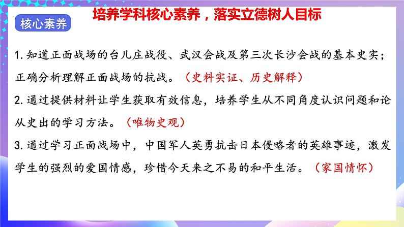 【核心素养】部编人教版历史八上第20课《正面战场的抗战》课件+视频素材04