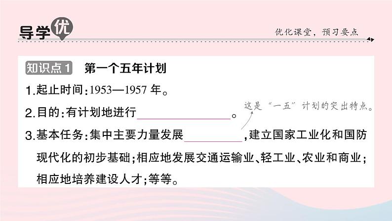 2023八年级历史下册第二单元社会主义制度的建立与社会主义建设的探索第四课新中国工业化的起步和人民代表大会制度的确立作业课件新人教版第2页