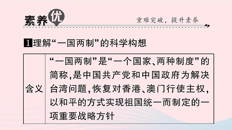 2023八年级历史下册第四单元民族团结与祖国统一单元考点突破作业课件新人教版03