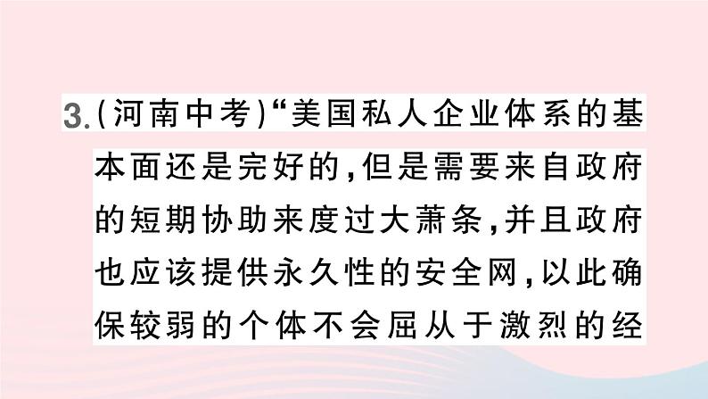 2023九年级历史下册第四单元经济大危机和第二次世界大战第13课罗斯福新政作业课件新人教版第7页