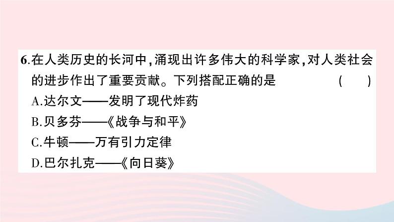 2023九年级历史下学期期末综合检测卷作业课件新人教版07