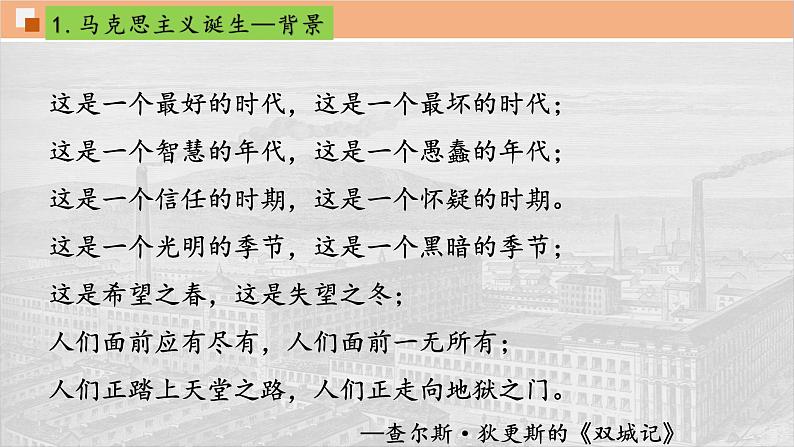 2023-2024学年部编版历史九年级上册  第21课 马克思主义的诞生和国际共产主义运动的兴起课件第2页