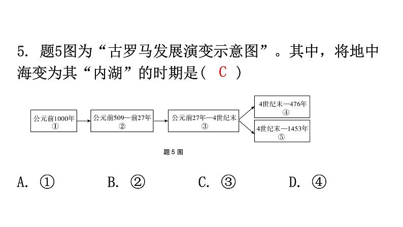 人教版世界历史九年级上册期末过关训练课件07