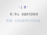 人教版世界历史九年级上册第三单元封建时代的欧洲第九课中世纪城市和大学的兴起课件