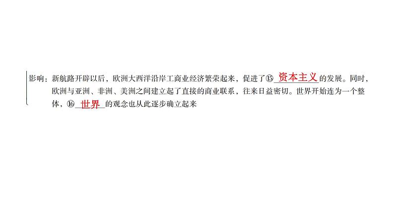 人教版世界历史九年级上册第五单元走向近代第15课探寻新航路课件06