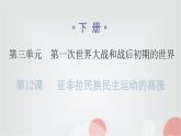 人教版世界历史九年级下册第三单元第12课亚非拉民族民主运动的高涨作业课件