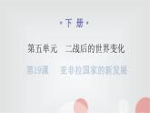 人教版世界历史九年级下册第五单元第19课亚非拉国家的新发展课件