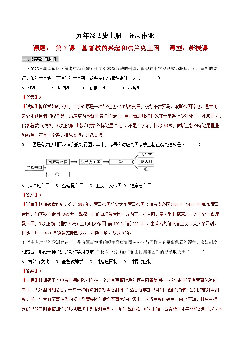 第7课  基督教的兴起和法兰克王国（教学课件）（部编版）01