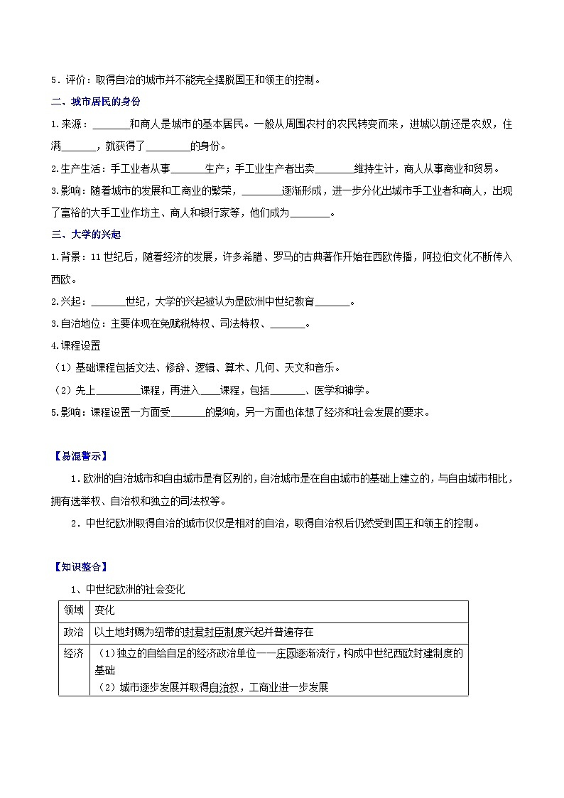 第9课  中世纪城市和大学的兴起（教学课件）（部编版）02