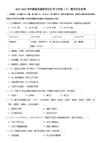 湖南省益阳市沅江市2022-2023学年七年级下学期期末历史试卷