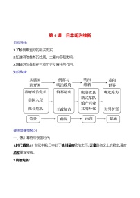 初中历史第一单元 殖民地人民的反抗与资本主义制度的扩展第4课 日本明治维新课后复习题