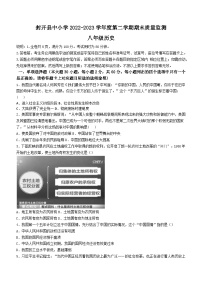 广东省肇庆市封开县2022-2023学年八年级下学期期末历史试题（含答案）