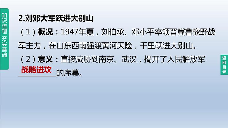 中考历史总复习一轮复习课件：主题14　人民解放战争（含答案）07