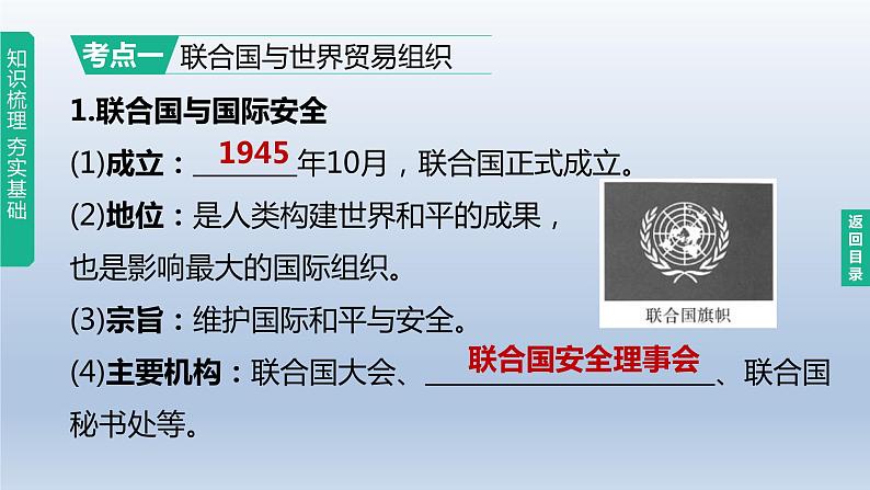 中考历史总复习一轮复习课件：主题32　走向和平发展的世界（含答案）03