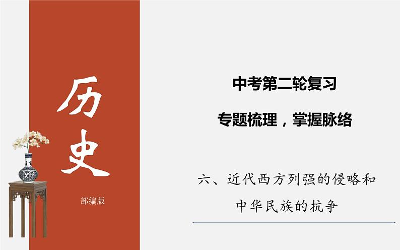 中考历史二轮复习考点讲练课件：专题06 近代西方列强的侵略和中华民族的抗争（含答案）第1页