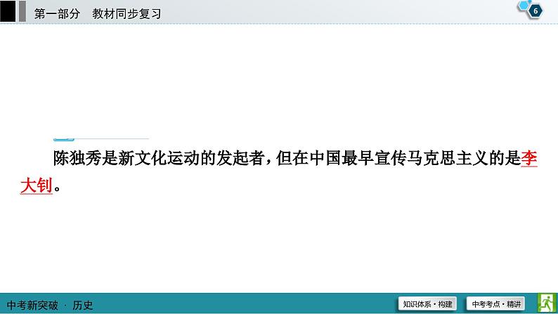 中考历史一轮复习课件第1部分 模块2 第4单元 新民主主义革命的开始 (含答案)第7页