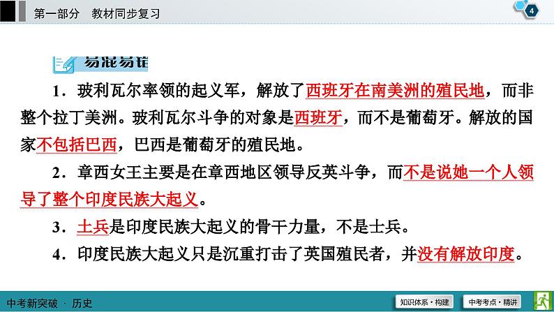 中考历史一轮复习课件第1部分 模块5 第4单元 殖民地人民的反抗与资本主义制度的扩展 (含答案)05