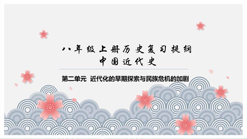 第二单元 近代化的早期探索与民族危机的加剧复习课件01