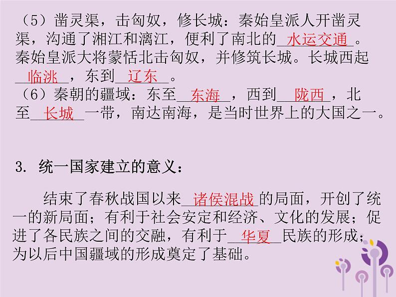 中考历史一轮复习课件 中国古代史主题二统一多民族国家的建立和巩固政权分立与民族交融讲解（含答案）06