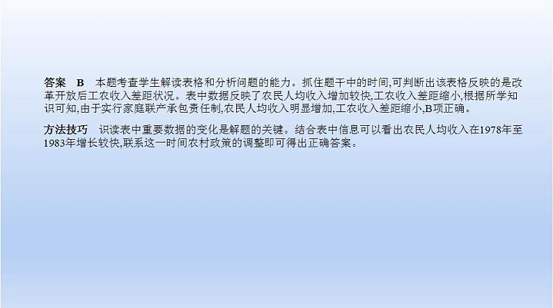 中考历史一轮复习习题课件第十四单元　中国特色社会主义道路（含答案）第5页