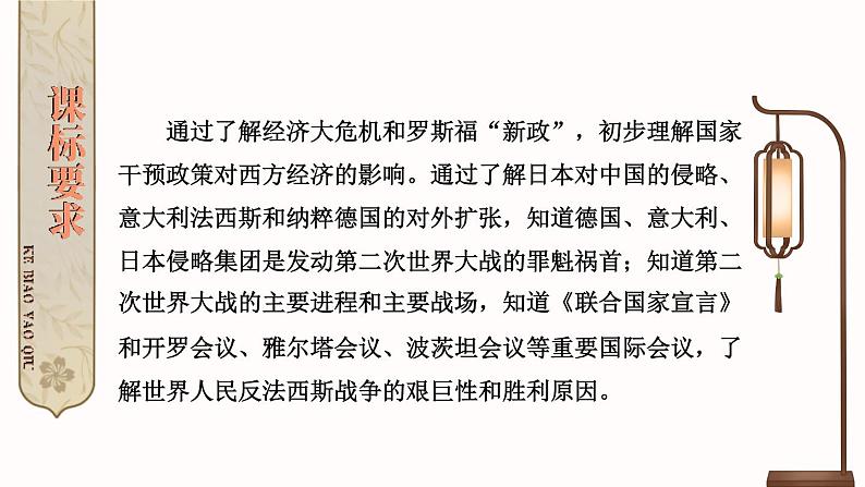 第四单元 经济大危机和第二次世界大战 综合复习 课件 2023-2024学年部编版九年级历史下册02