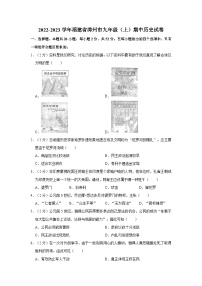 福建省漳州市2022-2023学年九年级上学期期中历史试卷