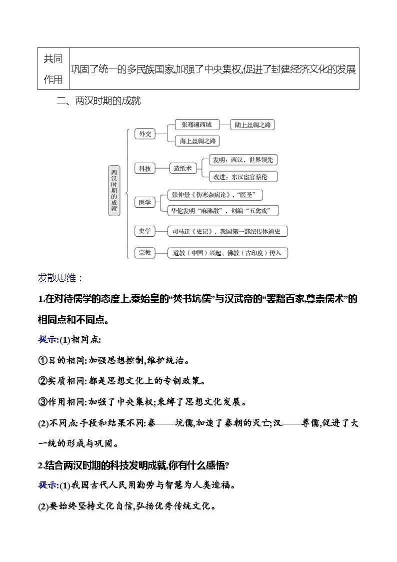 第三单元　单元复习课 同步练习2023-2024 部编版初中历史七年级上册02