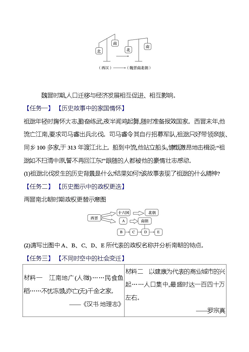 第四单元　第十八课　东晋南朝时期江南地区的开发导学案2023-2024 部编版初中历史七年级上册03