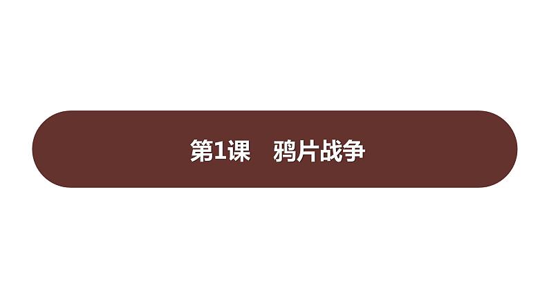 第一单元 第一课　鸦片战争 课件 2023-2024 部编版历史 八年级上册（深圳）01