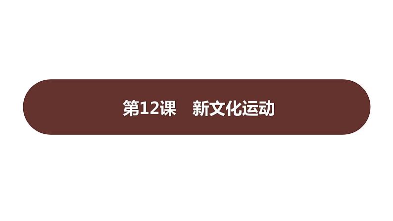 第四单元 第十二课　新文化运动  课件 2023-2024 部编版历史 八年级上册（深圳）第1页