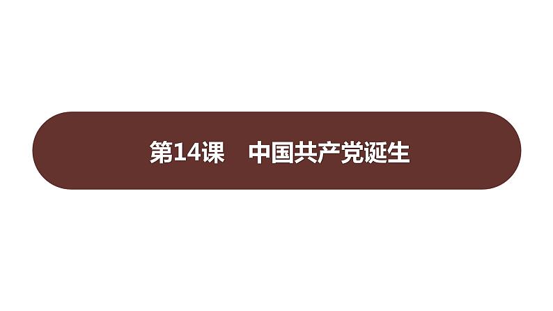 第四单元 第十四课　中国共产党诞生  课件 2023-2024 部编版历史 八年级上册（深圳）01