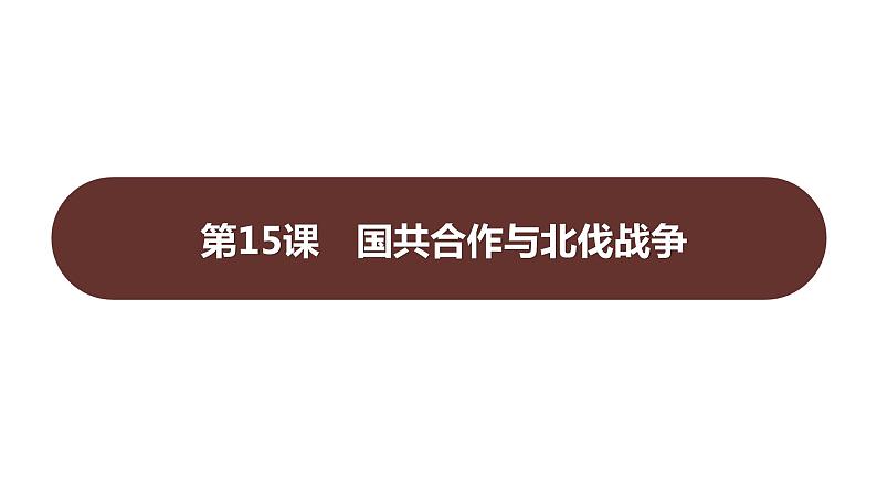 第五单元 第十五课　国共合作与北伐战争  课件 2023-2024 部编版历史 八年级上册（深圳）01