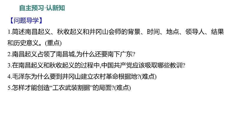 第五单元 第十六课　毛泽东开辟井冈山道路  课件 2023-2024 部编版历史 八年级上册（深圳）第4页