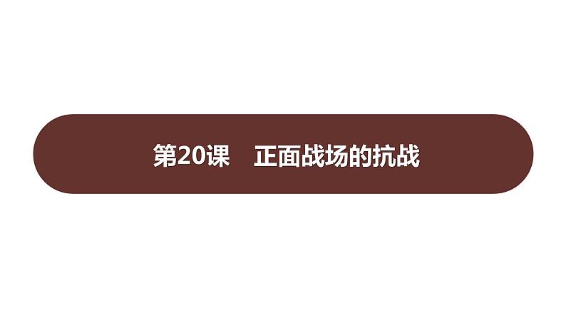 第六单元 第二十课　正面战场的抗战  课件 2023-2024 部编版历史 八年级上册（深圳）第1页