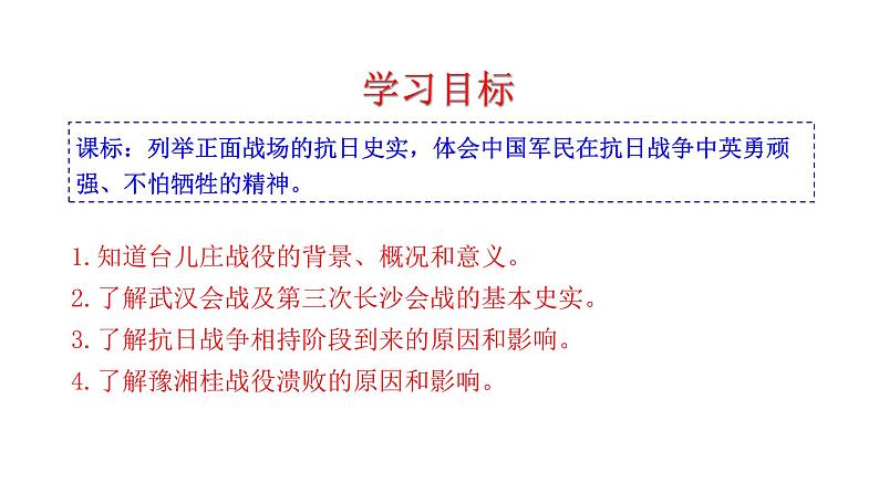 6.20 正面战场的抗战 课件 2023-2024 部编版初中历史八年级上册(深圳)04