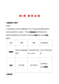 初中第8课 西欧庄园达标测试