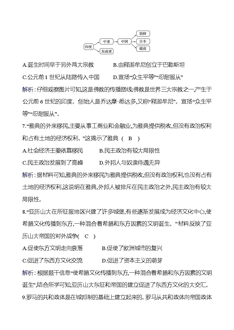 单元提优测评卷（一） 试卷 2023-2024 部编版历史 九年级上册03