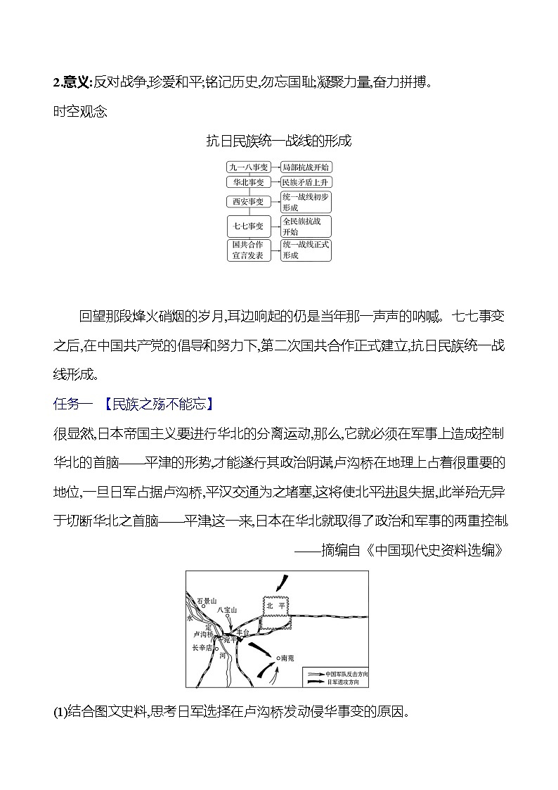 第六单元　第十九课　七七事变与全民族抗战 导学案2023-2024 部编版初中历史八年级上册03