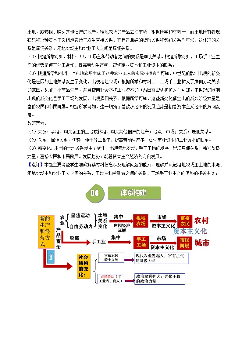 第13课西欧经济和社会的发展（课件+学案）-2023-2024学年九年级历史上册同步学与练（部编版）03