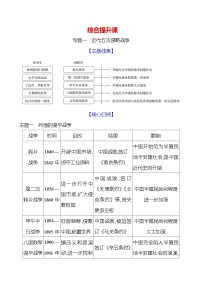 综合提升课 同步练习（学生版+教师版）2023-2024 部编版初中历史八年级上册